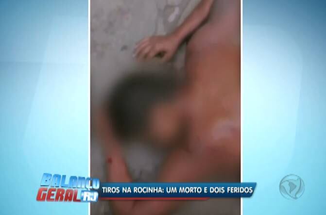 Imagem de vídeo em que suspeito aparece morto
