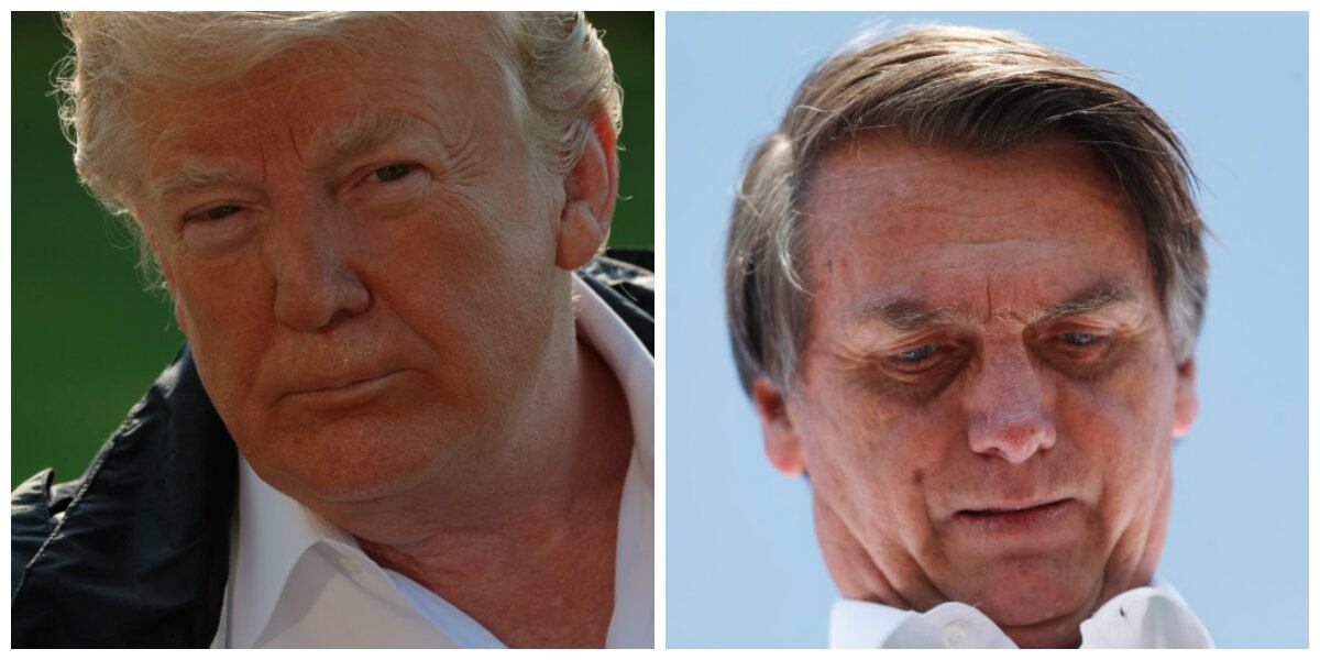 Trump e Bolsonaro têm origens diferentes mas se assemelham em vários temas