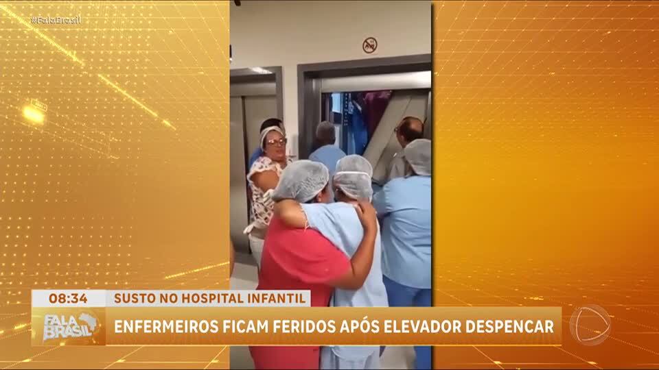 Elevador despenca em hospital no Pará e profissionais de saúde ficam presos