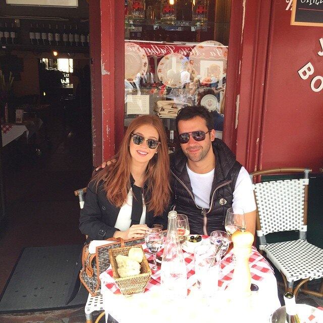 Antes de Veneza, Marina Ruy Barbosa esteve em Paris com Caio Nabuco. Esta foi a único foto que a atriz postou ao lado do namorado em sua passagem pela capital francesa