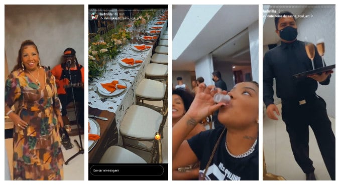 Festa da avó de Ludmilla teve banda, banquete e convidados em meio à pandemia