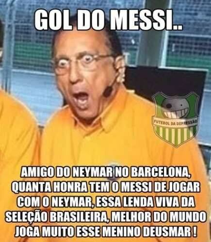 Galvão Bueno não foi perdoado e seus bordões viraram memes. Depois de puxar o saco do Neymar, as fotos começaram a circular na internet! Veja todos os memes!