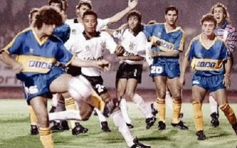 1991 - Oitavas de final. Boca classificados às quartas.
Ida: Boca Juniors 3 x 1 Corinthians
Volta: Corinthians 1 x 1 Boca Juniors