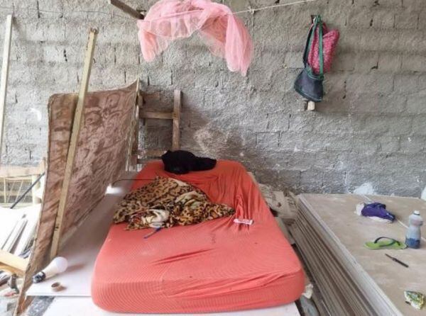 Dormitório improvisado encontrado em agosto
