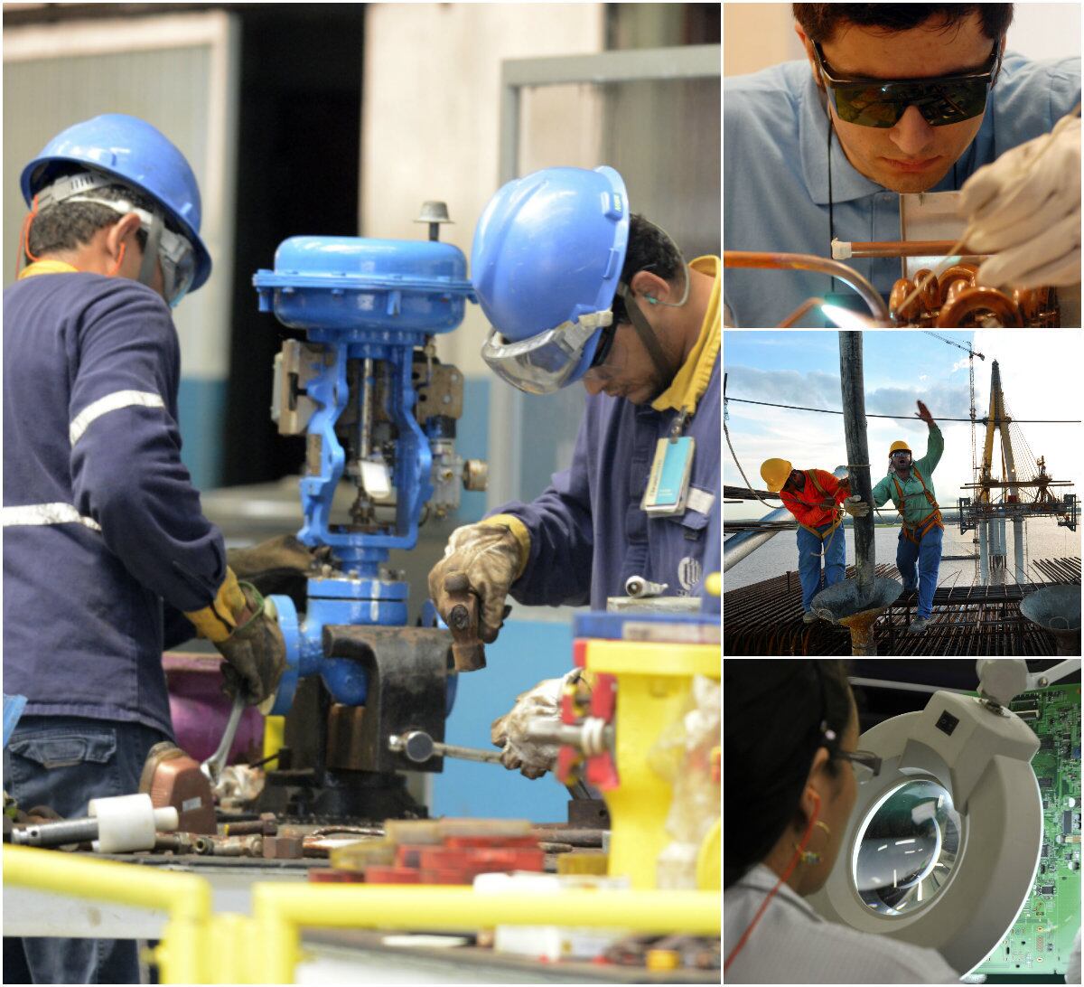 Entrar
mais rápido no mercado de trabalho e desenvolver atividades de boa remuneração. Esse é o sonho de qualquer trabalhador. Um estudo
elaborado pelo Senai (Serviço Nacional de Aprendizagem Industrial) mostrou que
as profissões industriais pagam em média R$ 2.519,34. A remuneração também aumenta
cerca de 260% em 10 anos, podendo chegar a R$ 4.582,28. Confira nas próximas fotos mais
informações sobre estas oportunidades