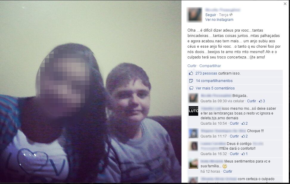 Marcelo, de 13 anos, é descrito como "amável" por familiares e amigos