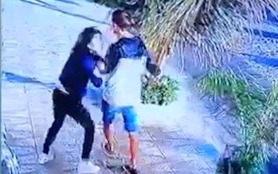 Vídeo flagrou o ataque