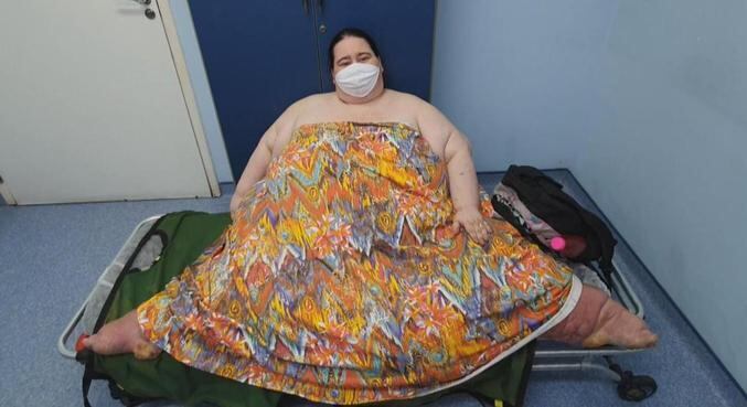 Com mais de 300 quilos, Rogélia não perde as esperanças de perder peso