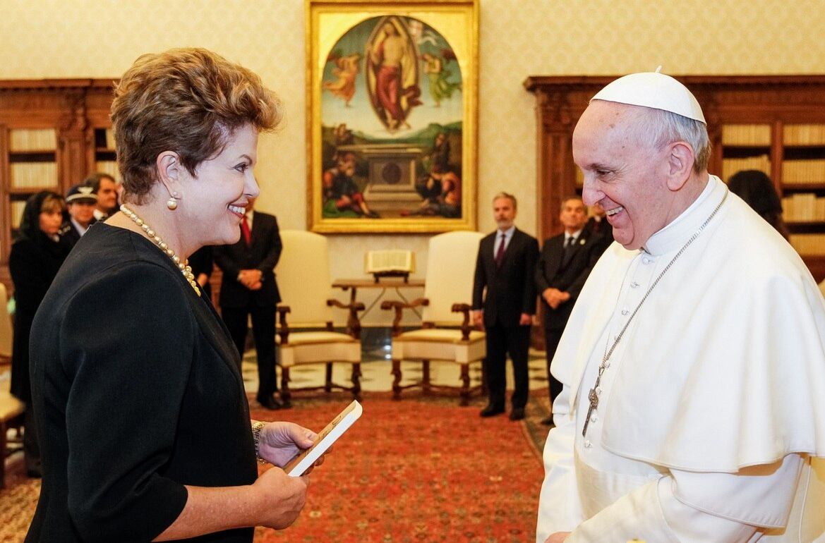Na semana passada, a presidente Dilma Rousseff encontrou o papa Francisco, no Palácio Apostólico. Leia mais