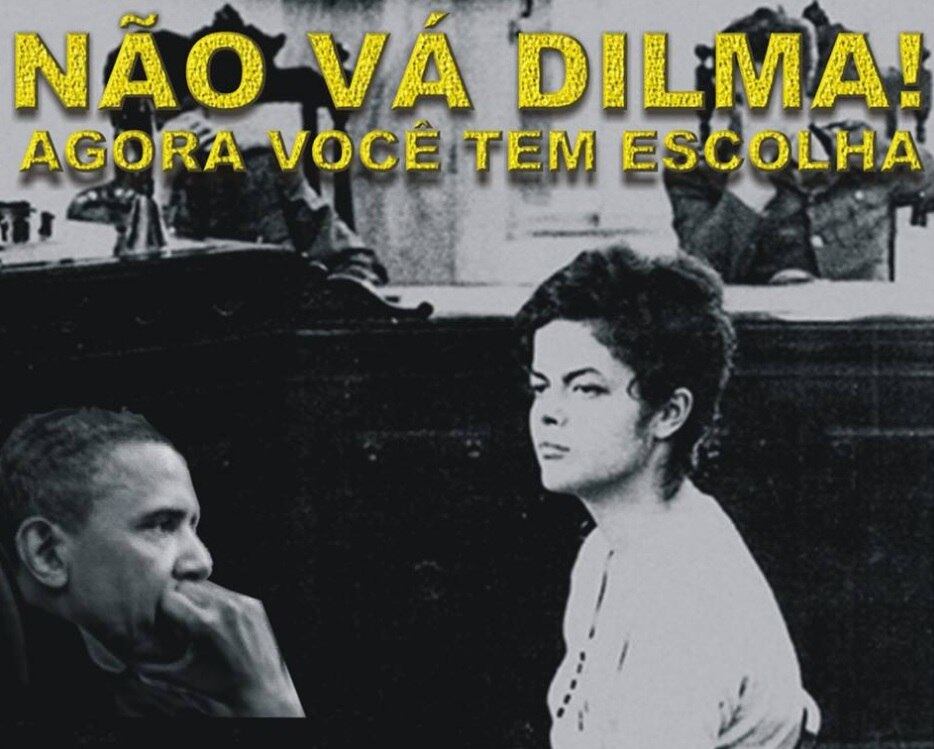 Teve até brincadeira com o período da Ditadura Militar no Brasil, entre 1964 e 1985. Alguns internautas que fizeram uma montagem em que comparam o presidente dos EUA com membros da ditadura militar do Brasil

