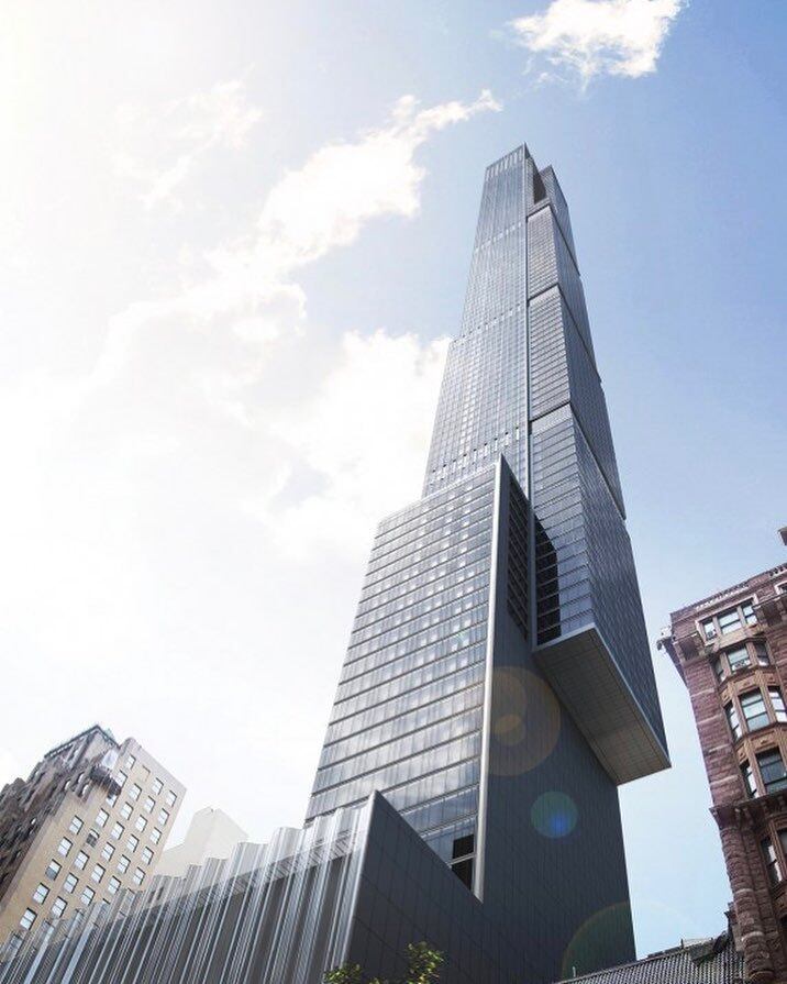 A Central Park Tower terá 473 m de altura e será o segundo edifício mais alto dos Estados Unidos, atrás apenas do One World Trade Center, também em Nova York, que possui 541 m

