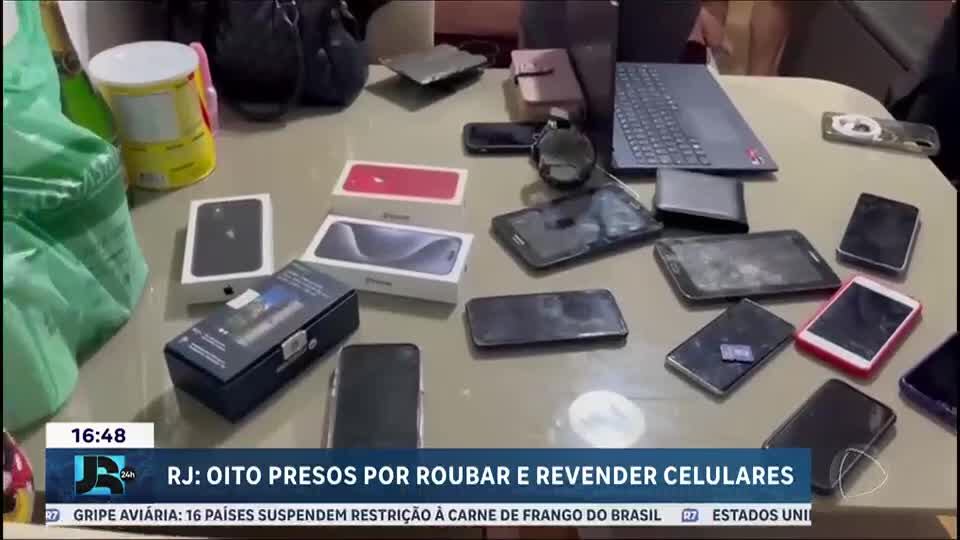 Operação contra roubo e furto de celulares prende oito suspeitos no Rio de Janeiro