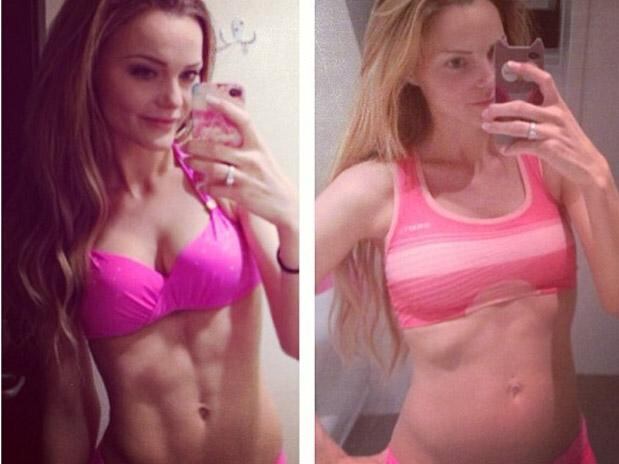Caroline Berg Eriksen, 26 anos, é blogueira e passou os últimos nove
meses postando fotos da evolução de sua gravidez. Ela é mulher do
jogador norueguês Lars Kristian Eriksen, que defende um clube chamado
Odd Grenland. Lars já atuou pela seleção norueguesa, mas nunca se
destacou. Quem faz sucesso é Caroline. A fama da mulher do zagueirão
europeu aumentou depois que ela publicou uma foto dela mesma, sarada e
de calcinha, quatro dias após o nascimento do primeiro filho.
Internautas, blogueiros, jornalistas e até escritores na Europa
criticaram muito a moça