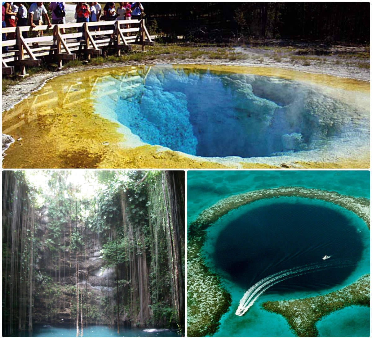 A natureza tem o poder de surpreender com fenômenos naturais como inexplicáveis buracos gigantes no solo. Listamos dez buracos naturais realmente incríveis ao redor do planeta. Se você estava procurando uma boa piscina para se refrescar neste calor, vai encontrar algumas ótimas sugestões de destinos nas próximas imagens!