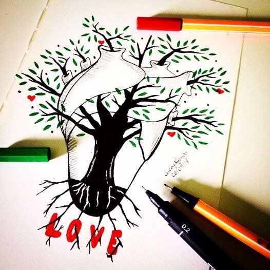 Lucas Aguiar conta que a inspiração para os desenhos veio da percepção de que a palavra coração, na verdade, são duas palavras: cor + ação.

— Estava lendo uma revista e percebi que a palavra coração geram duas. Cor e ação. Como estudante de Design Gráfico, penso em desenho praticamente 24 horas por dia, quando me veio à mente de desenhar um coração humano todo colorido de forma aleatória, fazendo jus e ilustrando a combinação cor-ação.
