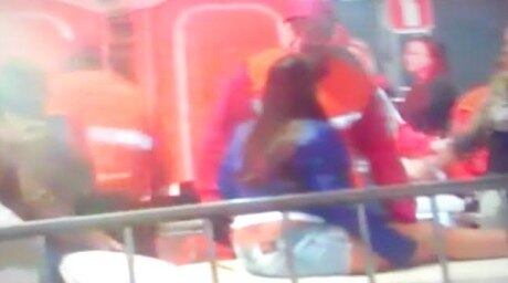 Cinegrafista gravou atendimento aos feridos