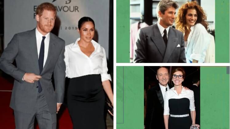 Megan Markle, a duquesa de Sussex, utilizou a peça com uma saia preta e desfilou com seu marido, Duque Harry em um evento em Londres, na Inglaterra. Pode-se dizer que a camisa branca faz parte do dia a dia da duquesa.
Julia Roberts também apostou na peça no filme Uma Linda Mulher e consagrou a camisa branca com um nó na cintura, além de fazer muitas mulheres olharem para o guarda-roupa