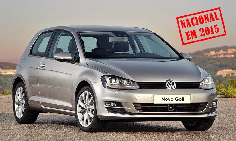 Volkswagen Golf (nacional) — A Volkswagen vai produzir a sétima geração do Golf na
fábrica de São José dos Pinhais (PR). O motor que vai equipar o modelo
será o conhecido 1.6 de 120 cavalos. De lá, também sairão outros
veículos da plataforma MQB, a mesma do hatchback, como os Audi A3 e Q3. O lançamento está previsto para o segundo semestre