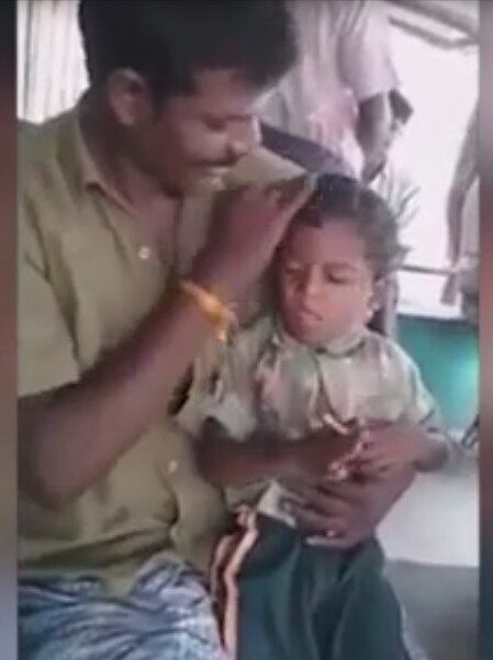 A legenda diz ainda que o vídeo foi compartilhado com o objetivo de identificar os responsáveis pelo abuso