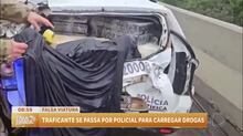 Traficante usa falsa viatura para transportar drogas no PR