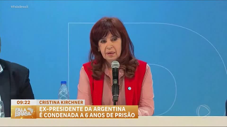 Cristina Kirchner, ex-presidente da Argentina, é condenada a seis anos de prisão