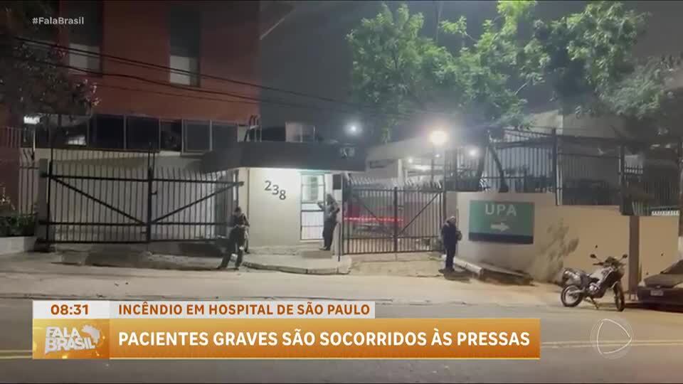 Incêndio em hospital de São Paulo causa evacuação de pacientes