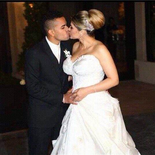 Dentinho e Dani se casaram em 9 de julho de 2012