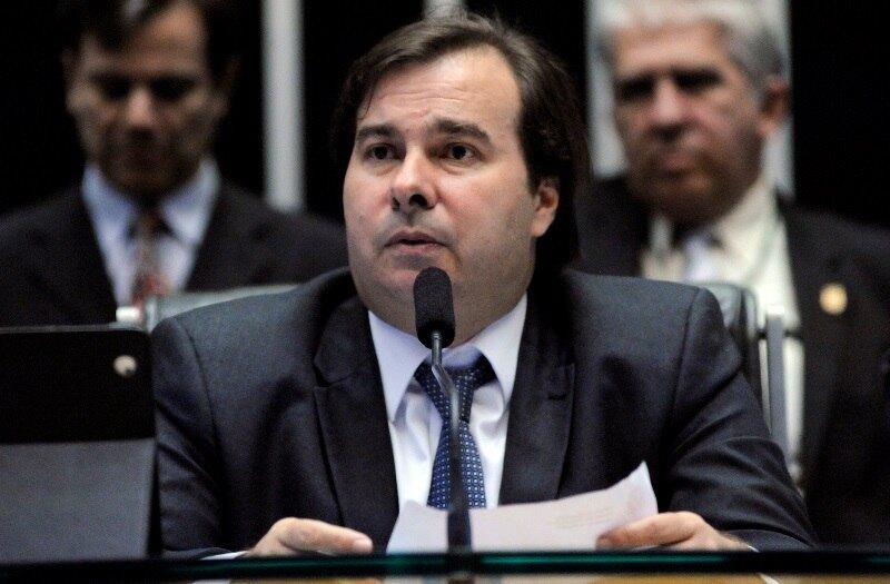 O presidente da Câmara, Rodrigo Maia