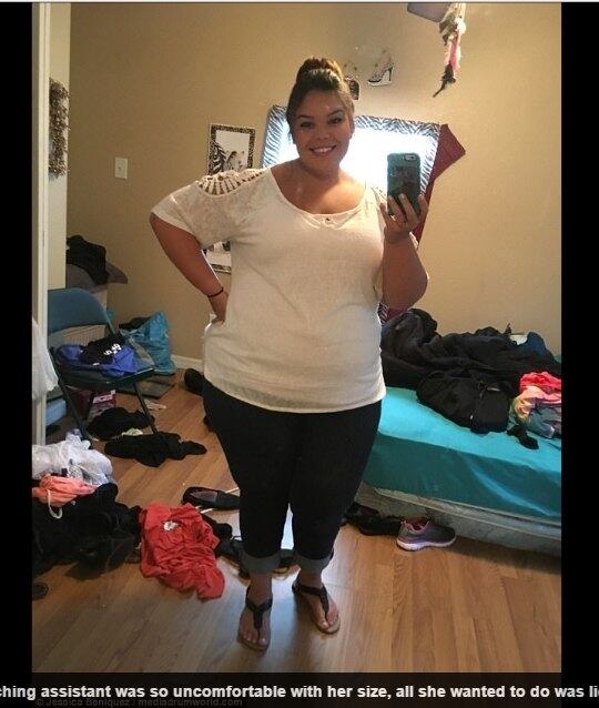 — Eu estava sempre cansada, meus pés doíam e eu estava
desconfortável com minha aparência