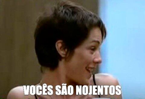 Gente, vocês são nojentos!
E o que falar de Lu Schievano? Ela é especialista em caras e bocas para expressar seus sentimentos e emoções. A ex-peoa ganhou o título de rainha do deboche ao ficar confinada na primeira edição de A Fazenda. Quem tem saudades das tretas dela?