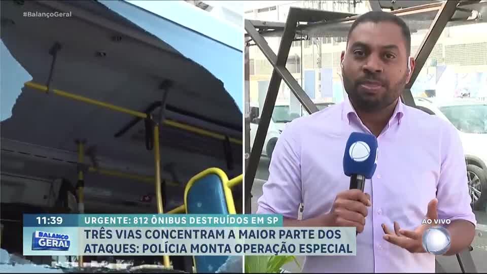 Mais de 800 ataques a ônibus são registrados em SP e região metropolitana