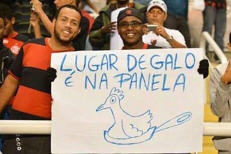 Lugar de Galo é no estádio?