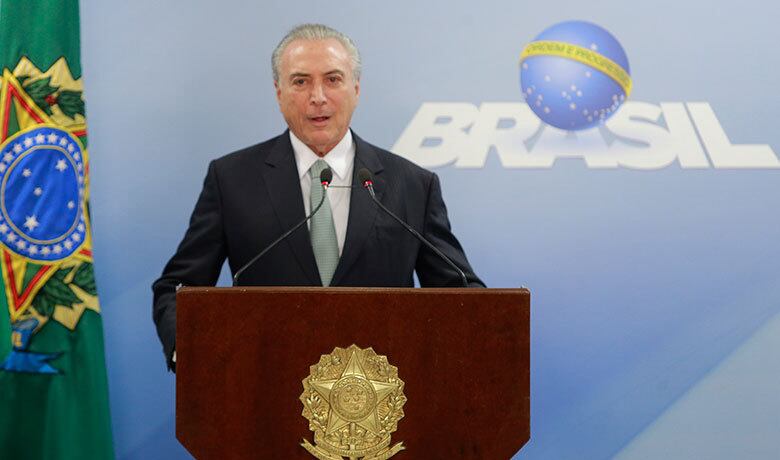 O presidente Michel Temer