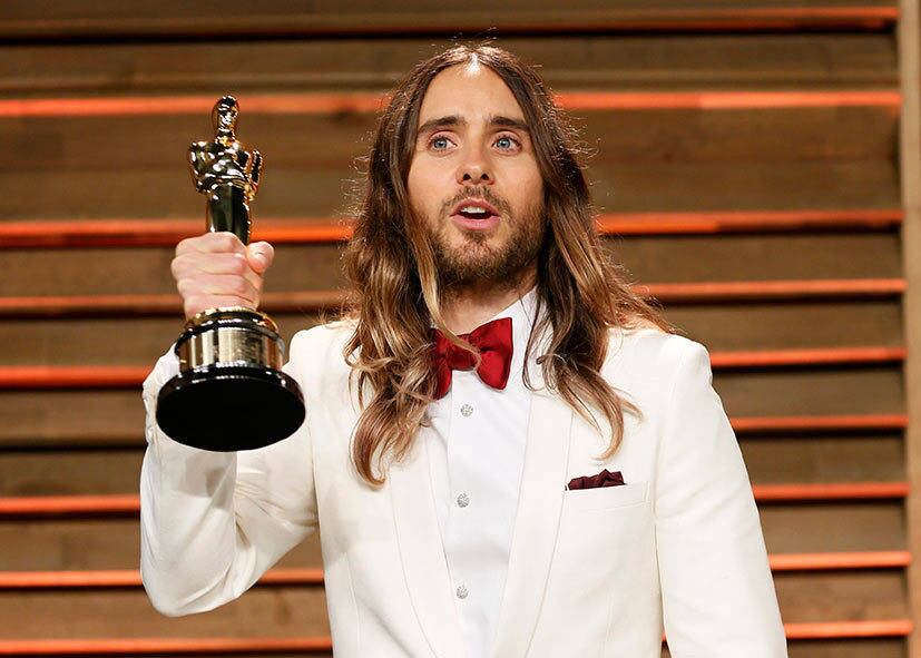 Jared Leto
O personagem Rayon, interpretado pelo artista no filme Clube de Compras Dallas, de 2004, o rendeu seu primeiro Oscar