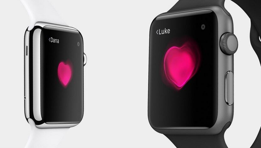 O recurso Digital Touch permite que você envie um desenho, um "toque" ou até mesmo o seu batimento cardíaco para outra pessoa que esteja usando um Watch


