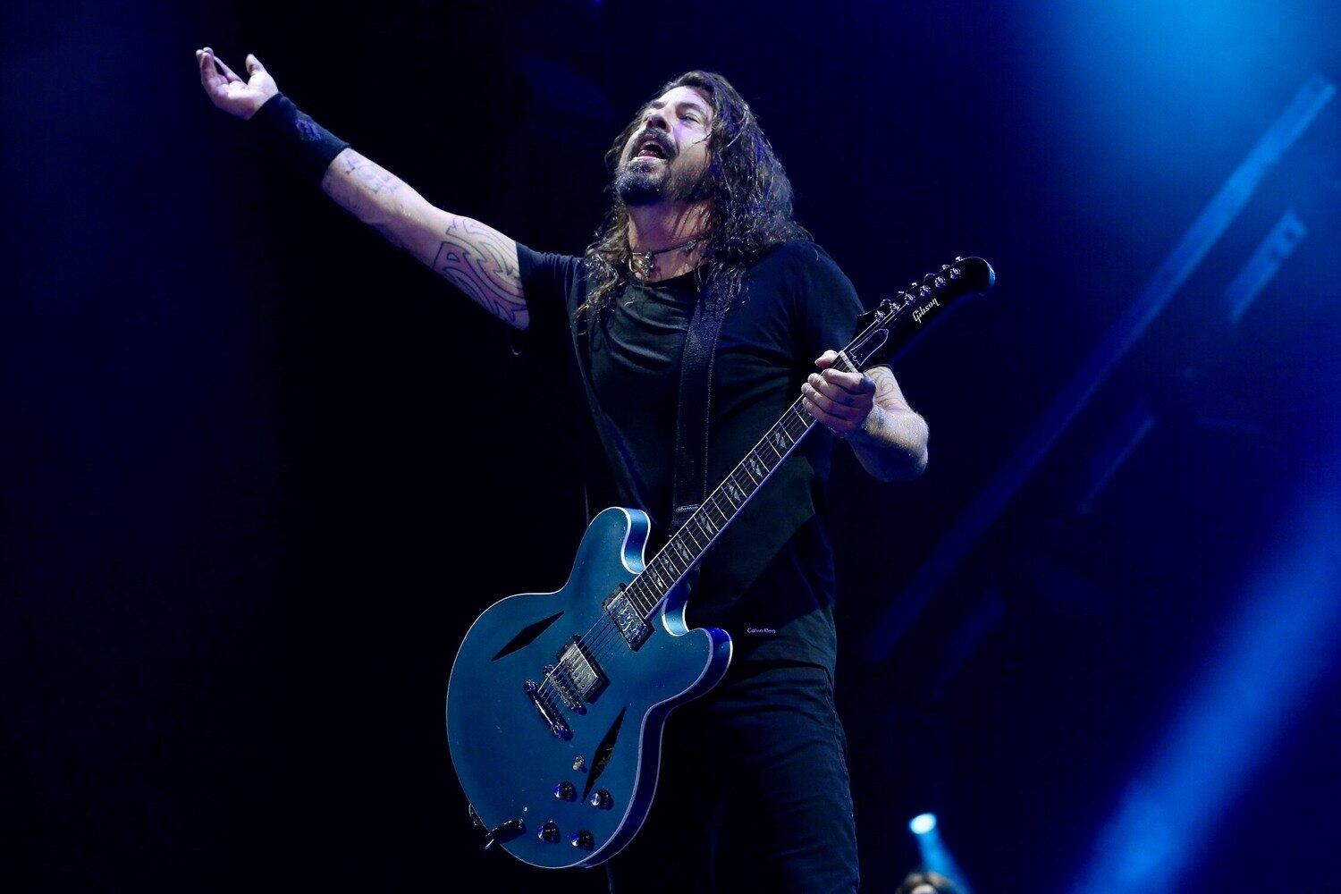 Vocalista do Foo Fighters, Dave Grohl repetiu em São Paulo sua animação do show no Rio de Janeiro 