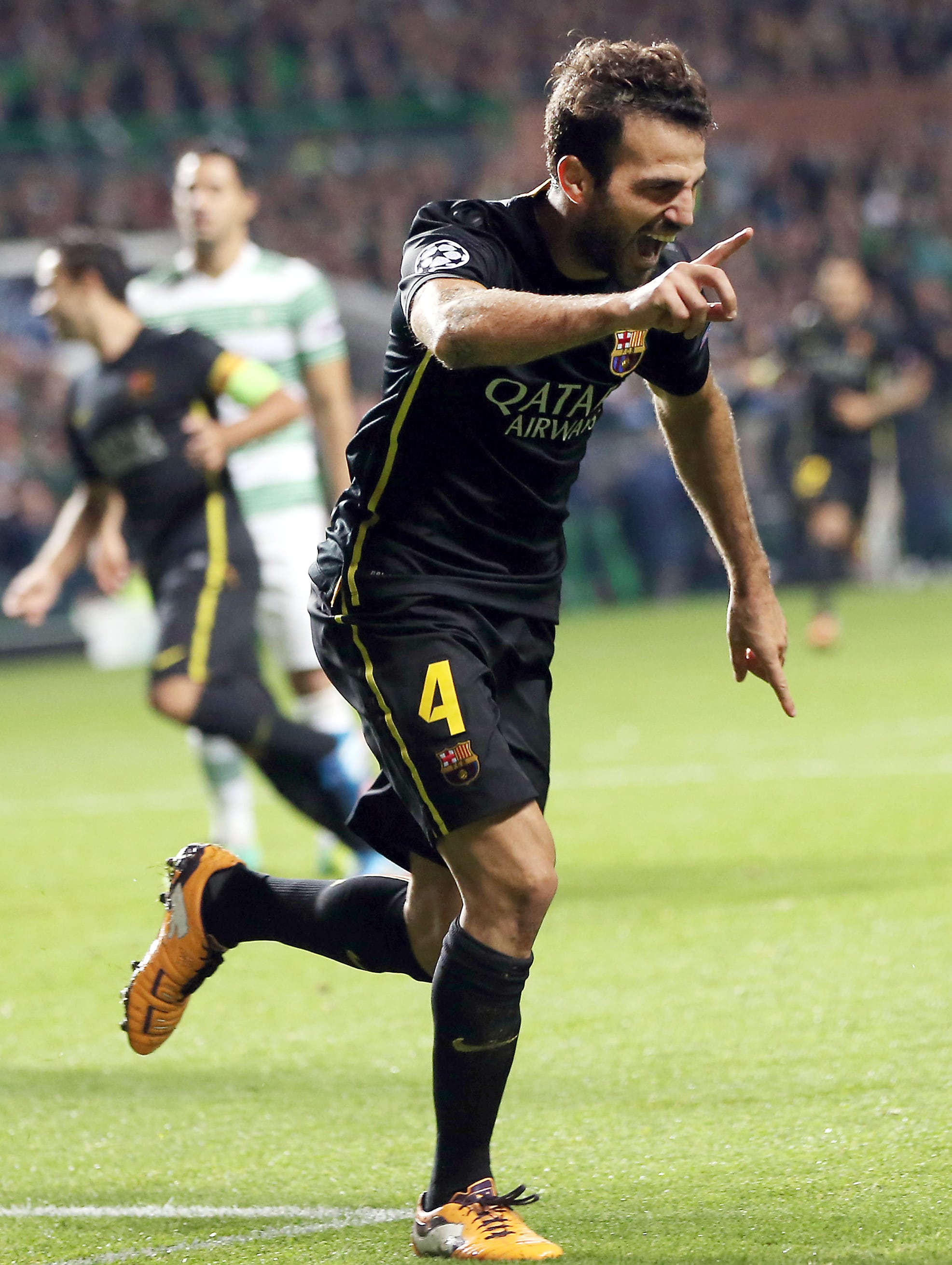 Césc Fábregas fez o gol da vitória do Barcelona sobre o Celtic
