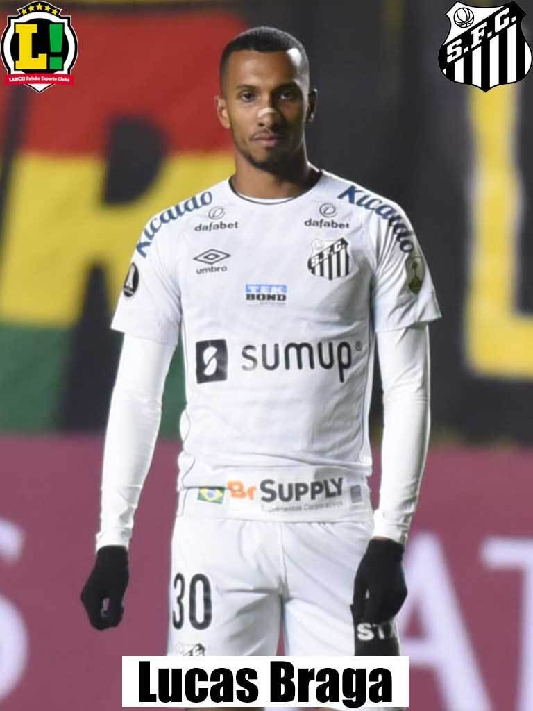Lucas Braga - 6,0 - Mesmo improvisado, atuou melhor que Madson e Auro. Teve participação importante no primeiro gol do Peixe.