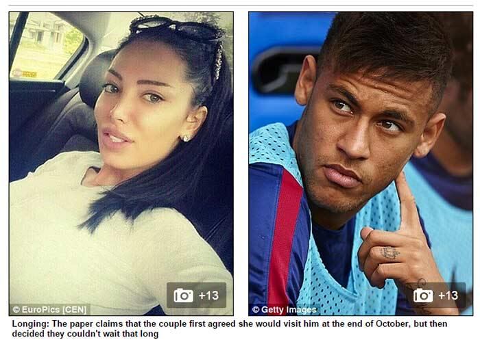 Tablóides
contaram que Neymar e Soraja teriam se encontrado no último verão em Ibiza, e
que, desde então, os dois têm conversado com frequência pelo Skype
