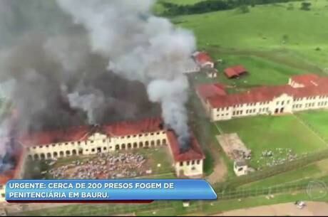 Presos colocaram fogo em ala do presídio nesta manhã