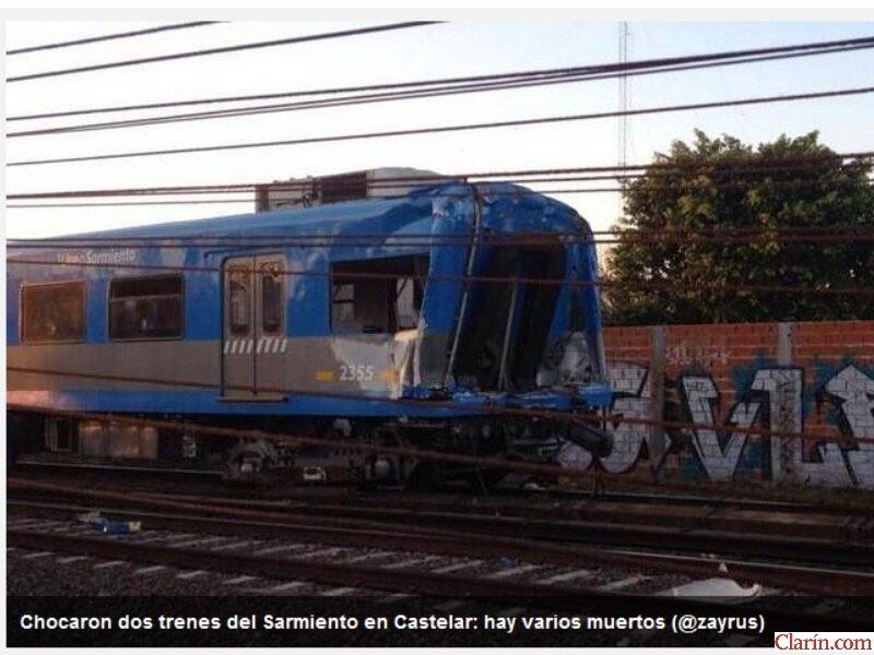 Dois trens se chocam em Buenos Aires e deixam mortos