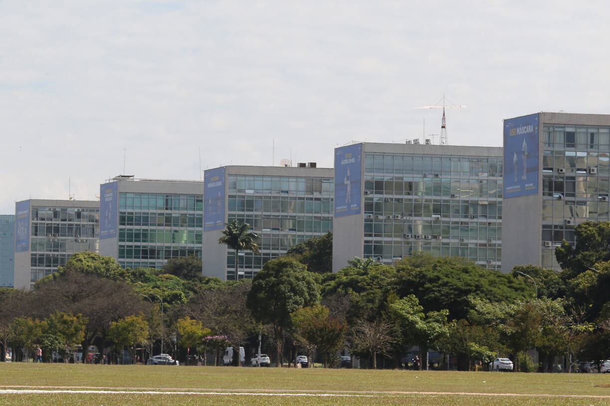 Esplanada dos Ministérios, em Brasília