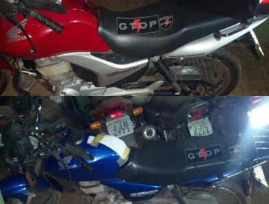 Homens que estavam com os veículos conseguiram fugir da polícia