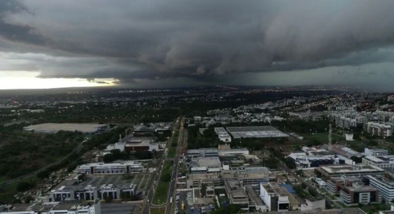 Registro de tempo fechado sobre o Distrito Federal