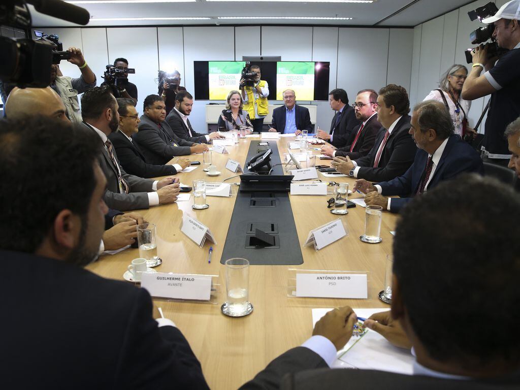 Reunião do governo de transição no Centro Cultural Banco do Brasil em Brasília
