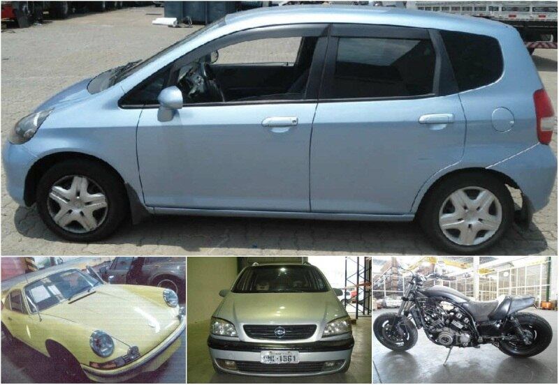 A Receita Federal de São Paulo vai leiloar diversos lotes de
veículos nesta quinta-feira (26). As propostas de compra abriram na última abertas a partir da última quinta-feira (19) e podem ser enviadas esta quinta (26) tanto por pessoas
físicas como por empresas (pessoas jurídicas). Entre os destaques desta edição do
leilão aparecem diversos modelos de carros, motos e até caminhões.

Confira a relação dos veículos nas fotos a seguir