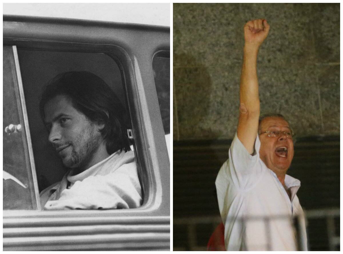 O ex-ministro-chefe da Casa Civil José Dirceu esteve ligado ao movimento estudantil desde 1965
e acabou sendo preso três anos depois ao tentar realizar um congresso da União
Nacional dos Estudantes. Nas
fotos, Dirceu aparece sendo preso em dois momentos, durante a ditadura militar,
em 1968, e condenado pelo caso do mensalão, em 2013