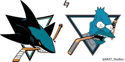 O vovô Abe é o tubarão do San Jose Sharks