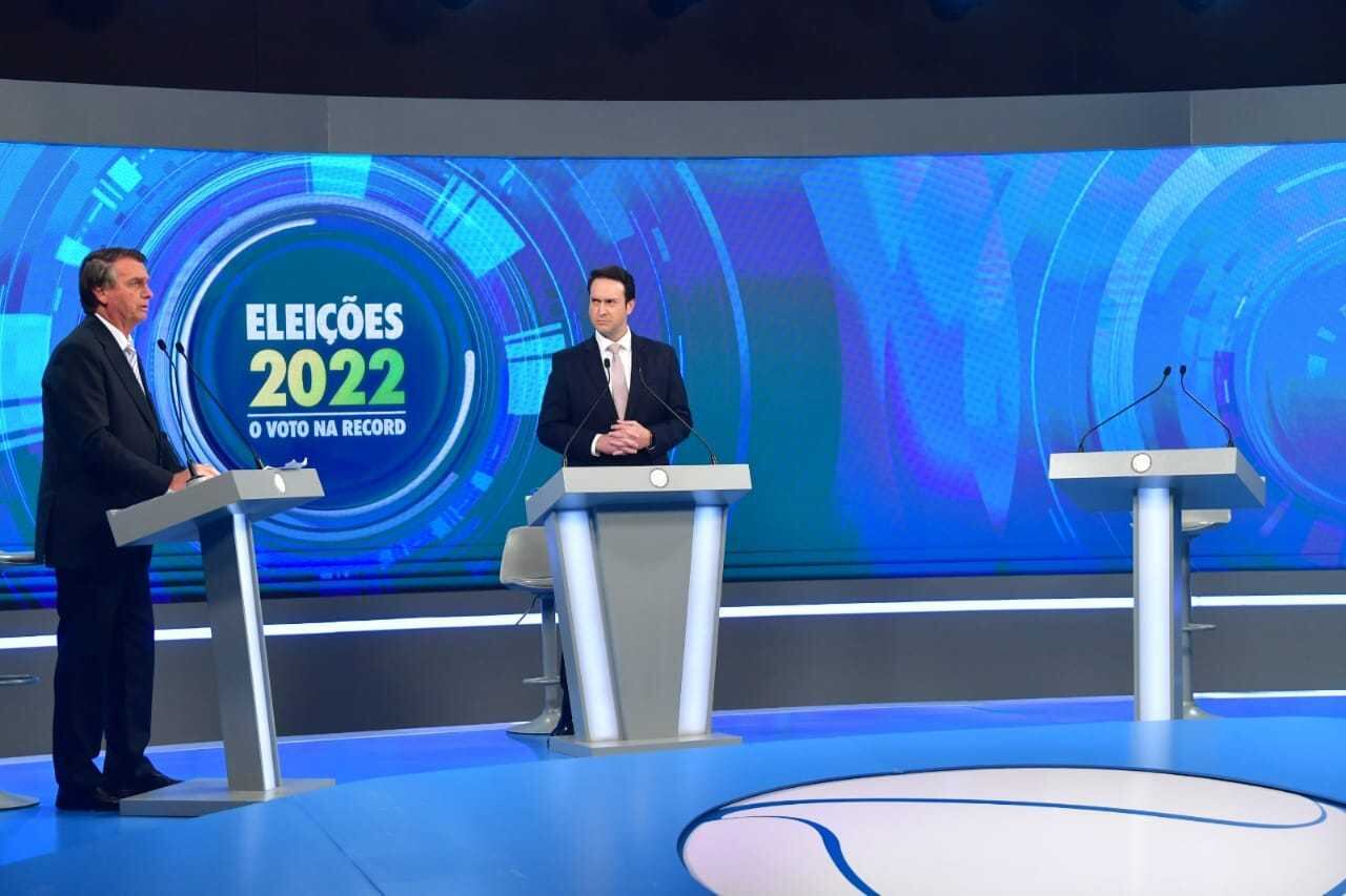 Bolsonaro em sabatina na Record TV