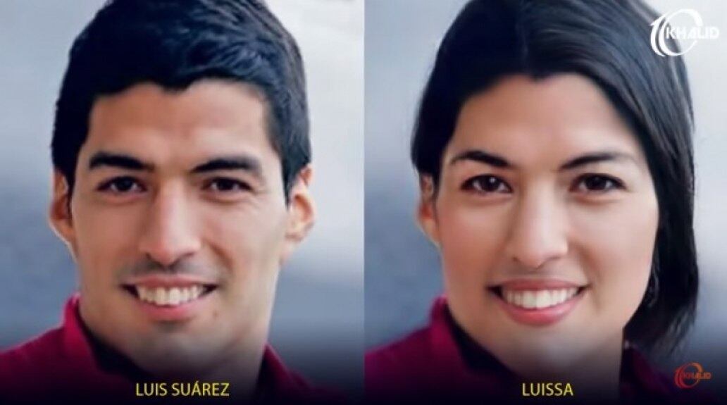 Versão feminina: Suárez (Reprodução)